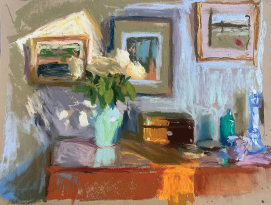 Sideboard in winter light