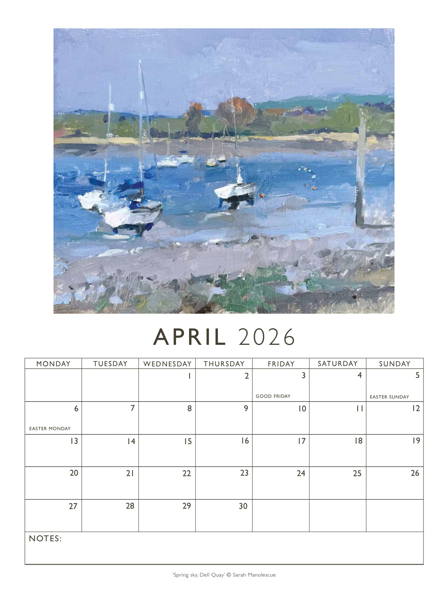 2026 A3 Calendar