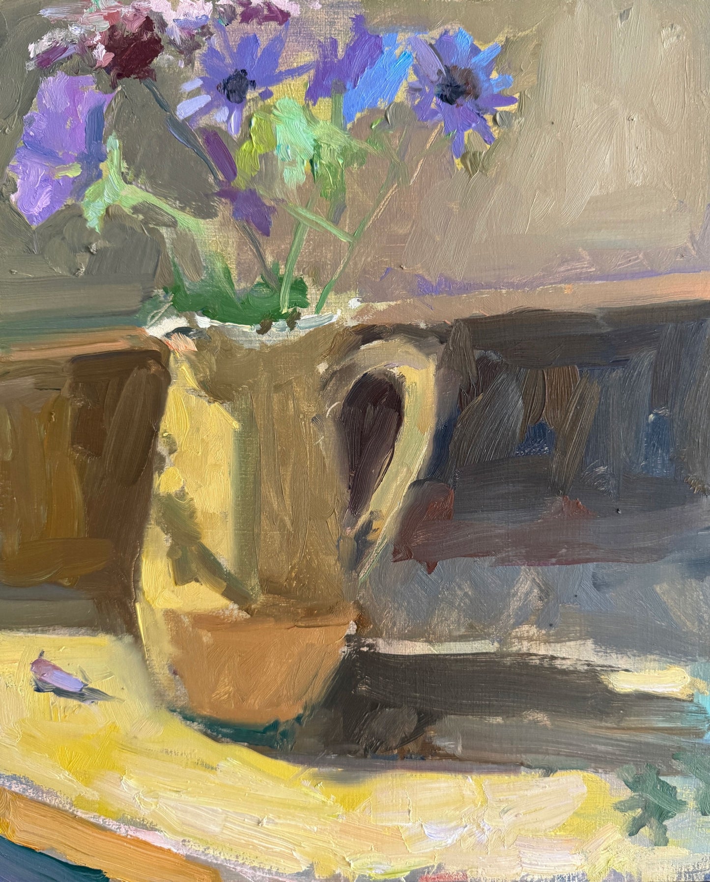 Garden flowers with Denby jug