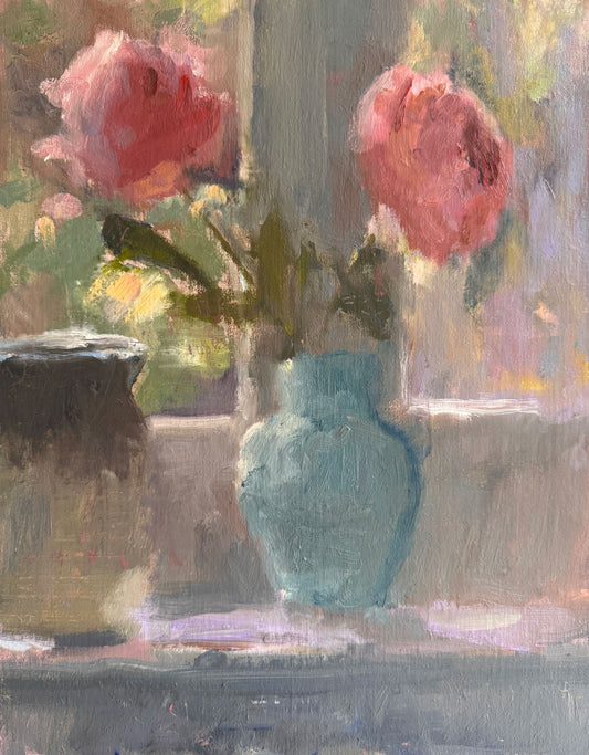 Late summer day peonies