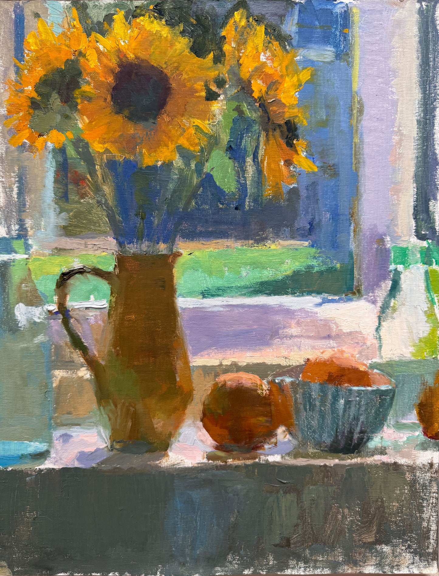 Sunflowers and orange