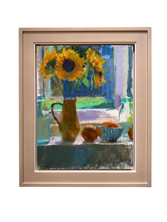 Sunflowers and orange